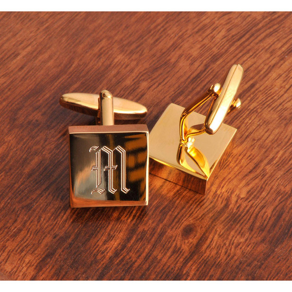 Personalized Monogram Brass Cufflinks product image