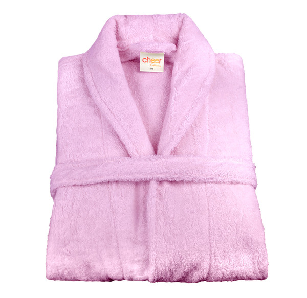 Luxurious Cotton Terry Bathrobe With Shawl Collar product image