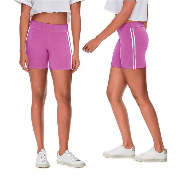 Women's Athletic Yoga Shorts with Stripes (5-Pack) product image