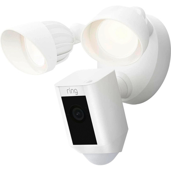 Ring® Floodlight Cam Wired Plus 1080p Outdoor Wi-Fi Color Night Vision Camera, White product image