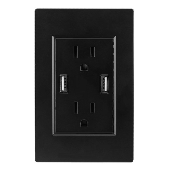 Dual USB Wall Outlet product image