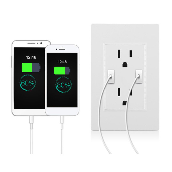 Dual USB Wall Outlet product image