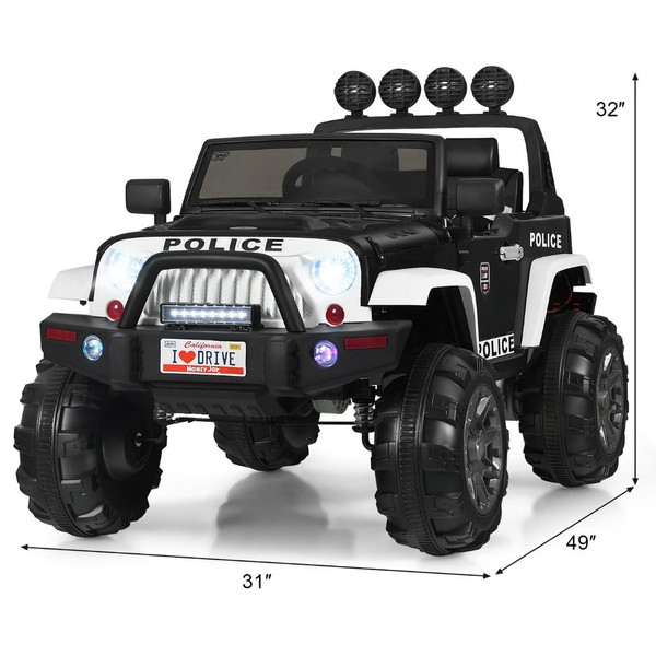 Kids' 12V Ride-on RC Police Vehicle product image