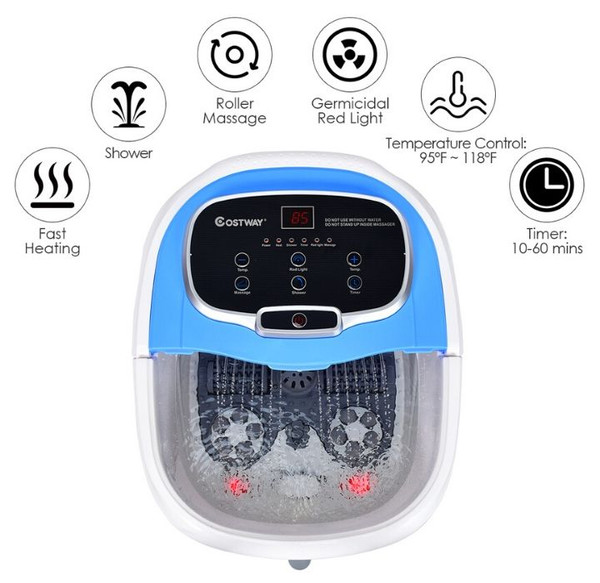 Portable Electric Foot Spa Tub with Massaging Rollers product image