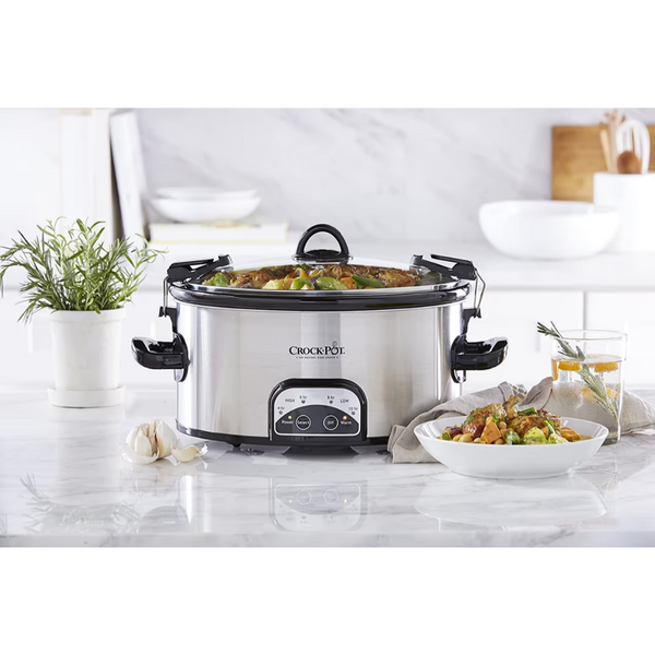 Crock-Pot™ 6-Quart Stainless Steel Slow Cooker product image