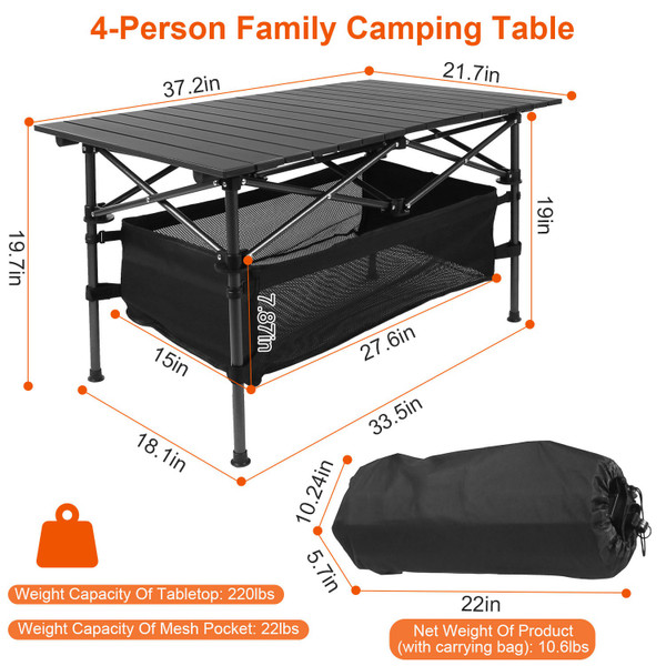 LakeForest® Roll-up Camping Table product image