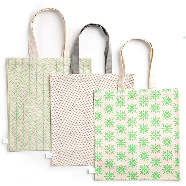 Reusable Organic Cotton Tote Style All-Purpose Bags (3-Pack) product image