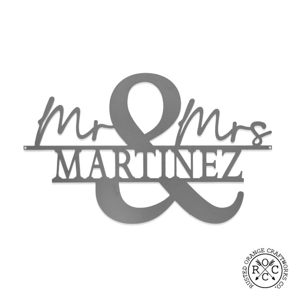 Personalized Couples' Surname Metal Signs product image