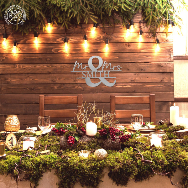 Personalized Couples' Surname Metal Signs product image