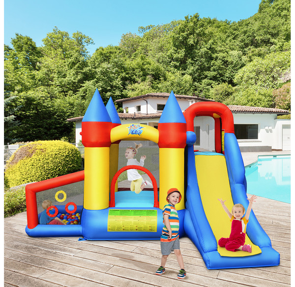 Castle Slide Ball Pit Inflatable Bounce House with Balls & 780W Blower product image