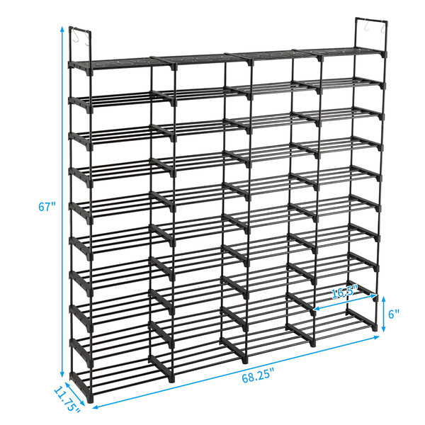 10-Tier Shoe Rack for Entryway, Holds 80-Pair Shoes product image