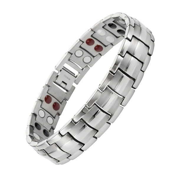 4 IN 1 Energy Stainless Steel Bracelet Magnetic Health Care Relief