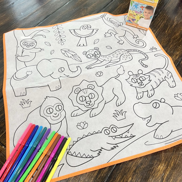 Washable markers - Stencils and Coloring Books for Kids