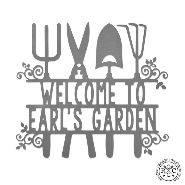 Personalized Outdoor Garden Metal Name Sign product image