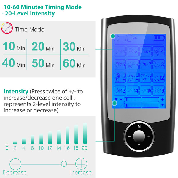 16-Mode Impulse Massager TENS  Unit Muscle Stimulator product image