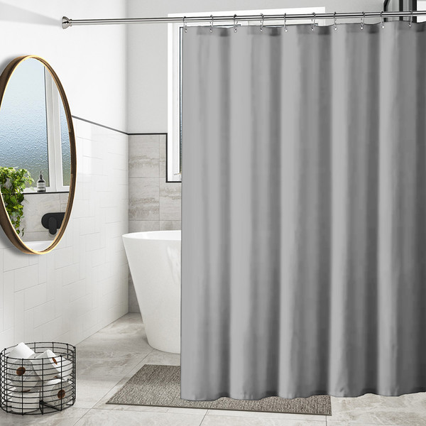 Mildew-Resistant Vinyl Shower Curtain Liner with Metal Grommets & Magnets (2-Pack) product image