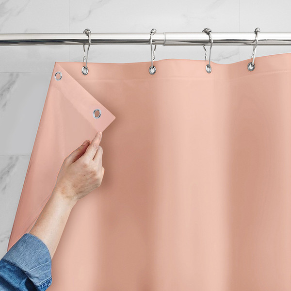 Mildew-Resistant Vinyl Shower Curtain Liner with Metal Grommets & Magnets (2-Pack) product image