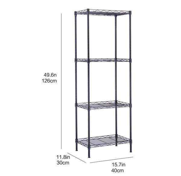 4-Tier Metal Wire Shelving Storage Rack product image 4-Tier Metal Wire Shelving Storage Rack product image
