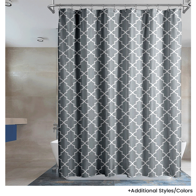 Magnetic Mildew Resistant Solid Vinyl Shower Curtain Liner 2 Pack Pick Your Plum 