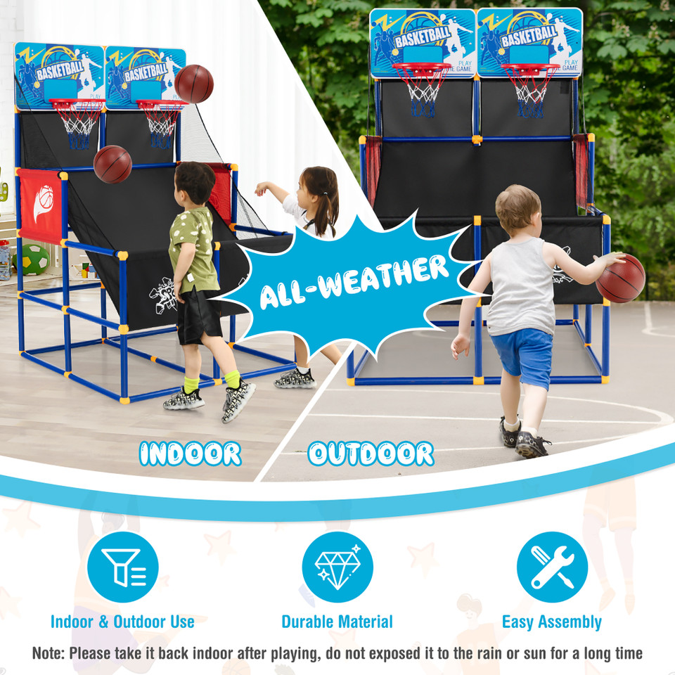 Kids' Dual Shot Basketball Arcade Game with 4 Balls & Pump product image