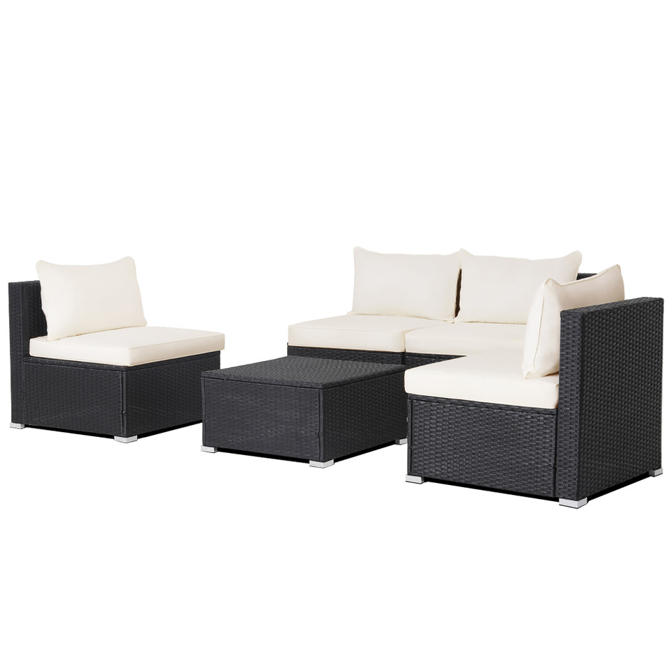 5-Piece Patio Rattan Wicker Furniture Conversation Set product image