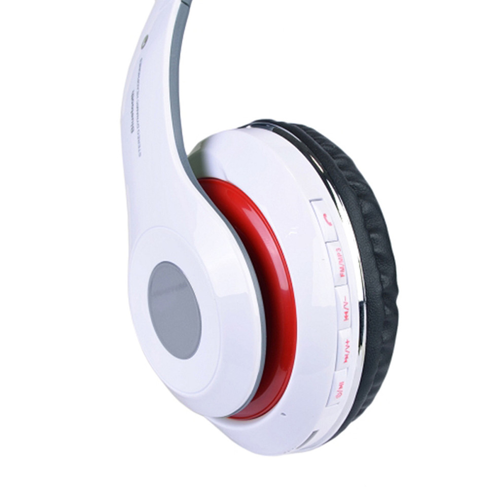 Bluetooth Wireless Headphones with Built-in FM Tuner, Memory Card Slot, and Mic  product image