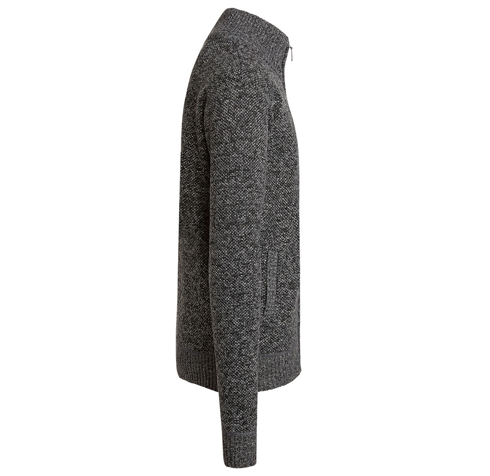 Men's Casual Fleece Lined Full-Zip Sweater Jacket product image