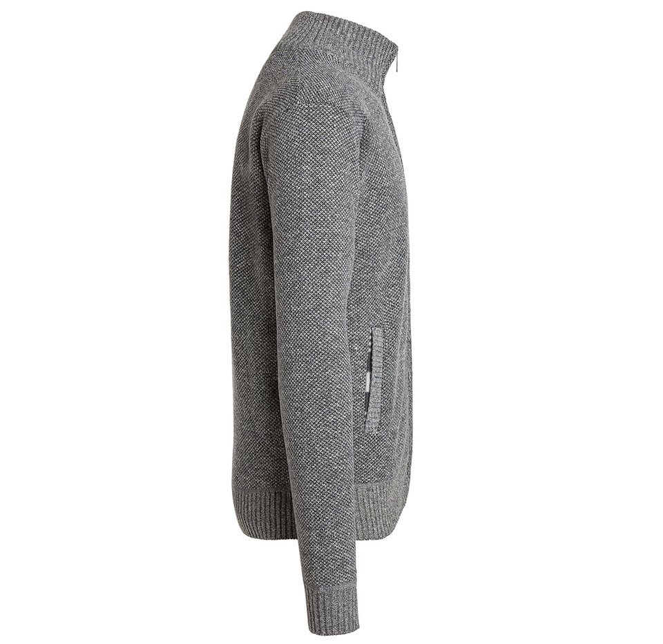 Men's Casual Fleece Lined Full-Zip Sweater Jacket product image