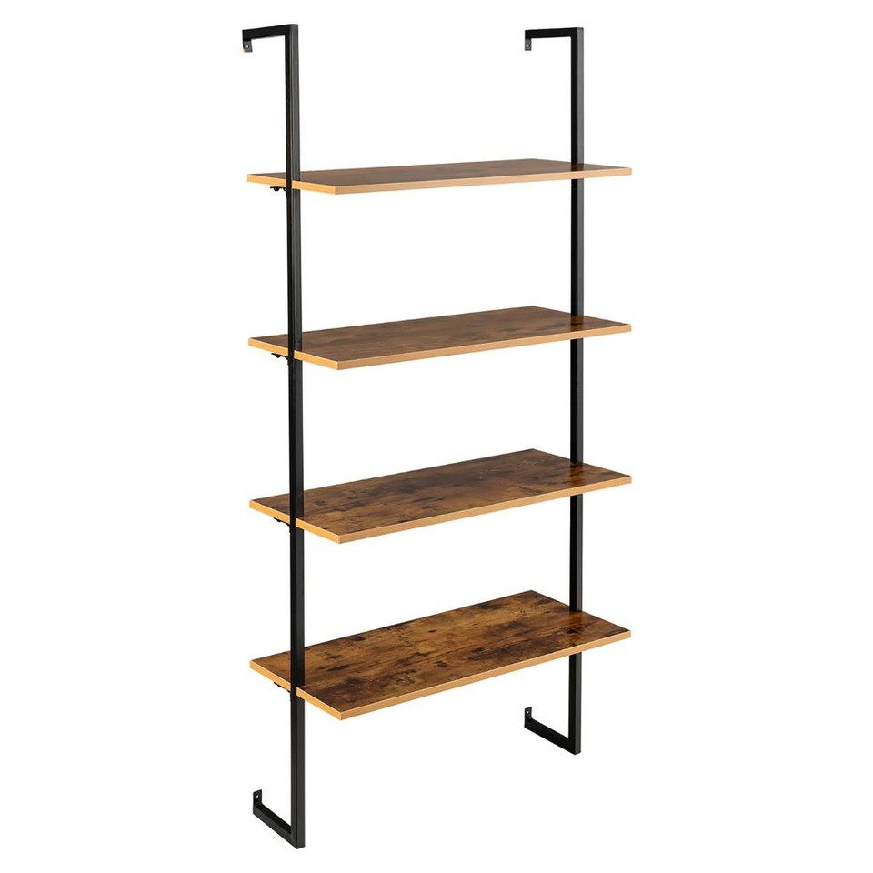 4-Tier Industrial Ladder Shelf product image
