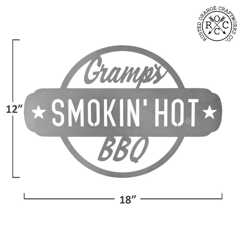 Personalized Smokin' Hot BBQ Sign product image