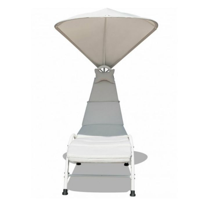 Modern Cushioned Canopy Chaise Lounge product image