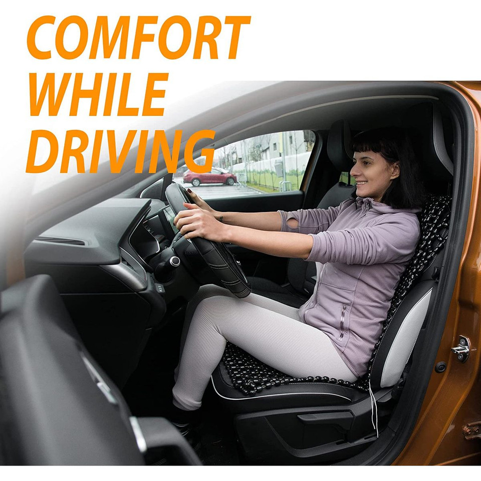 Zone Tech® Wooden Beaded Massaging Seat Cover product image