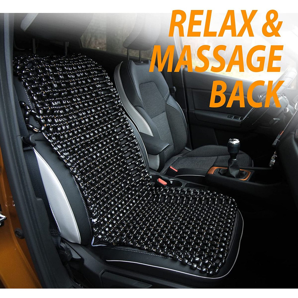 Zone Tech® Wooden Beaded Massaging Seat Cover product image