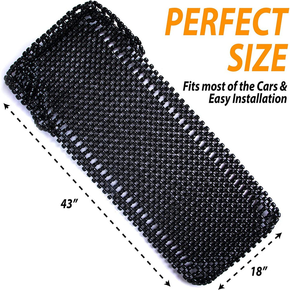 Zone Tech® Wooden Beaded Massaging Seat Cover product image