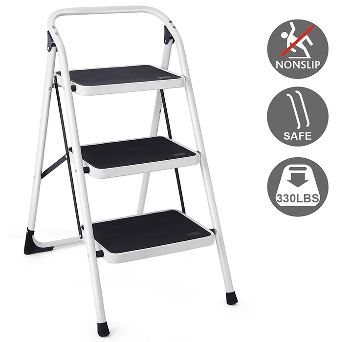 Lightweight Foldable 3-Step Ladder with 330-Lb Capacity product image