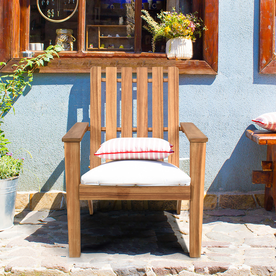 Acacia Wood Adirondack Chair product image