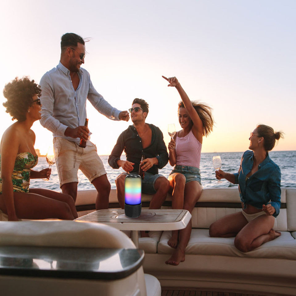 iMounTEK® Wireless Lighted Portable Speaker with Color-Changing Light product image