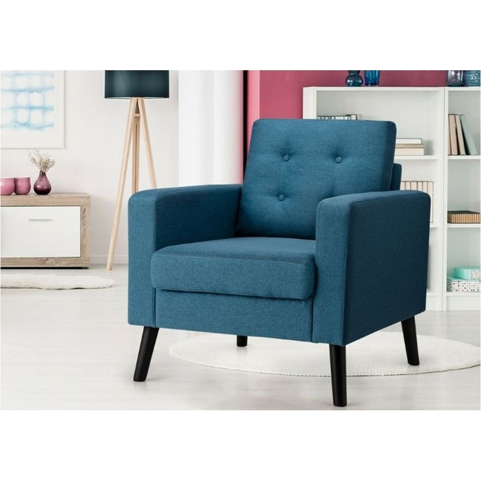 Modern Tufted Fabric Accent Chair product image