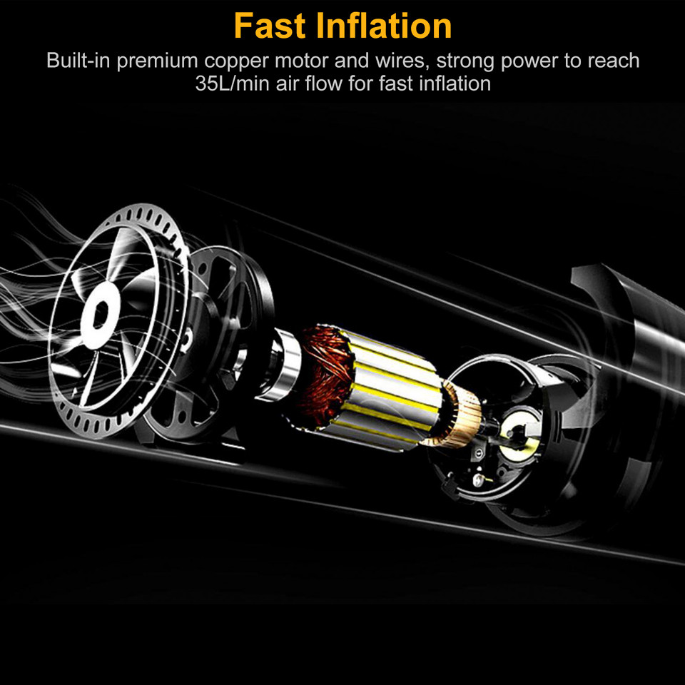12V DC Portable Car Tire Air Pump product image