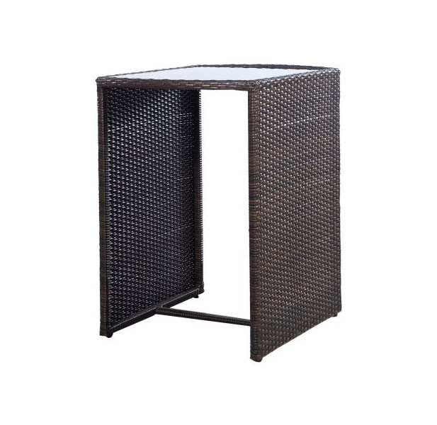 Rattan 3-Piece Nesting Cushioned Outdoor Patio Set product image