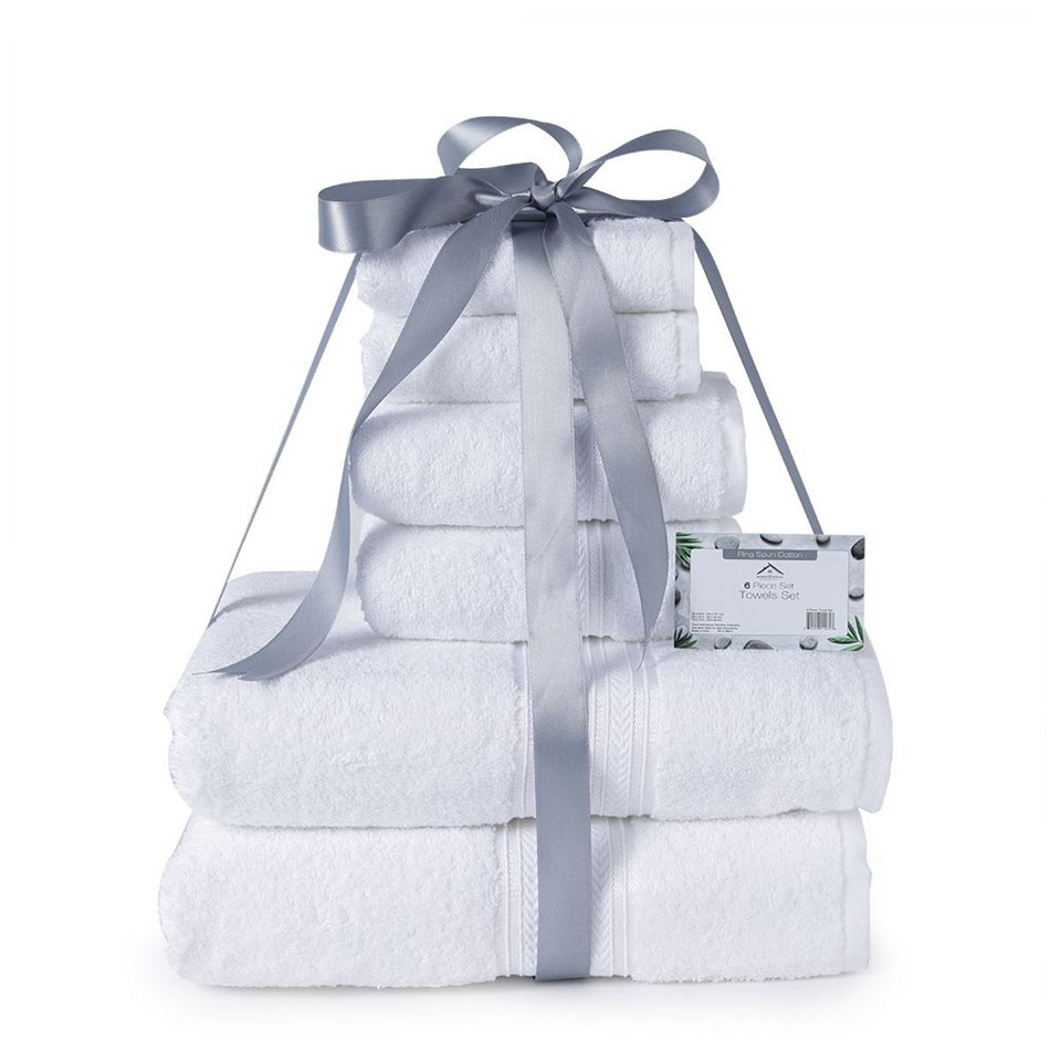 6-Piece Ringspun Cotton Towel Set product image
