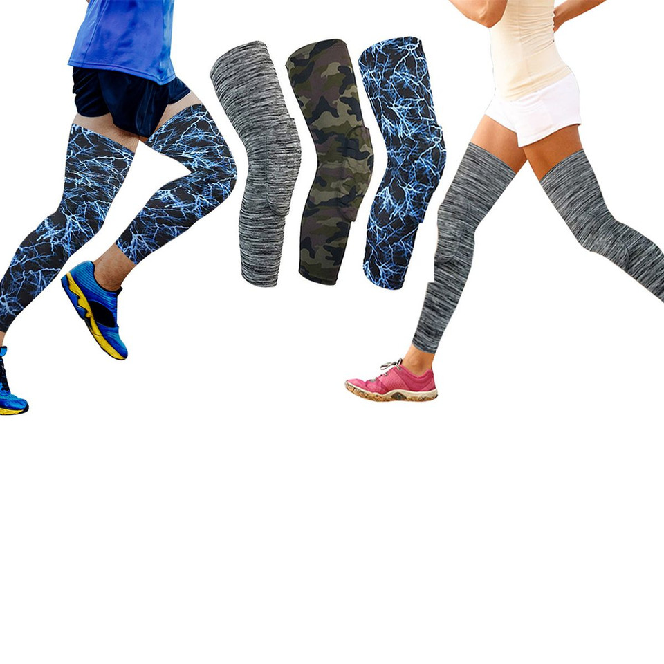  Leg Compression Sleeve with Padded Knee Support (1-Pair) product image