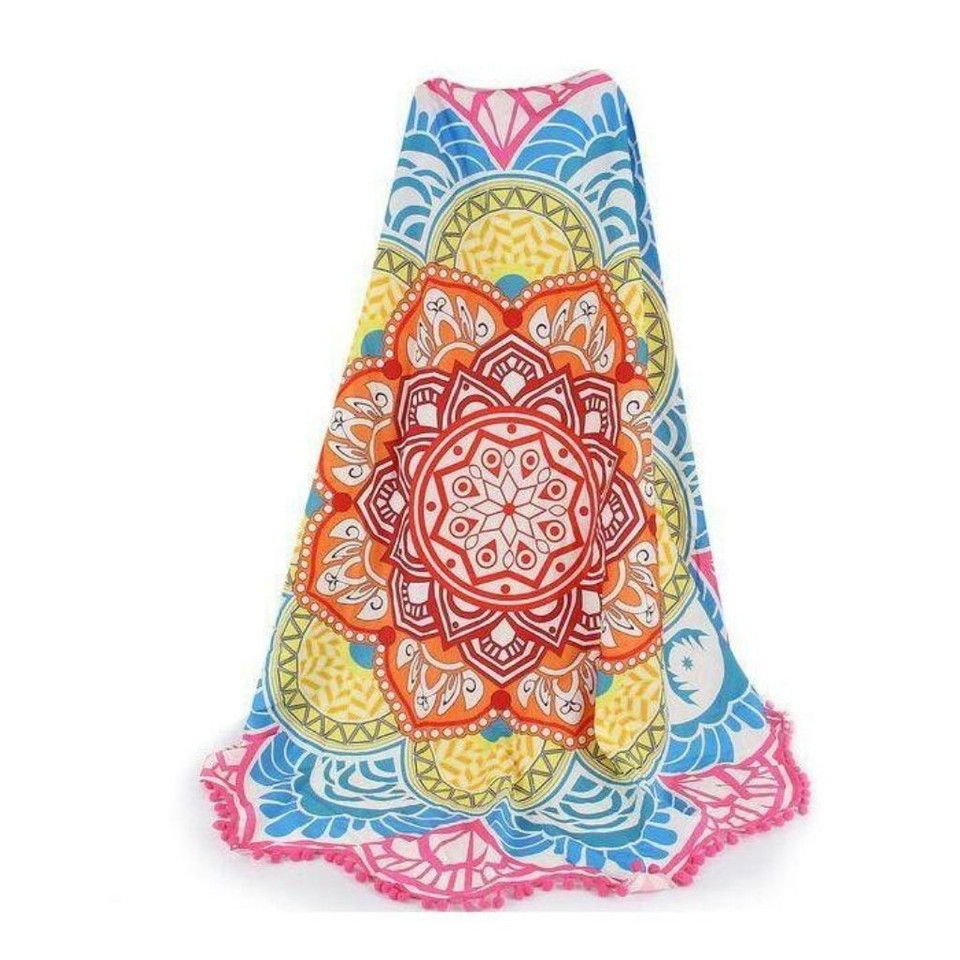 Lotus Flower Mandala Throw Blanket product image