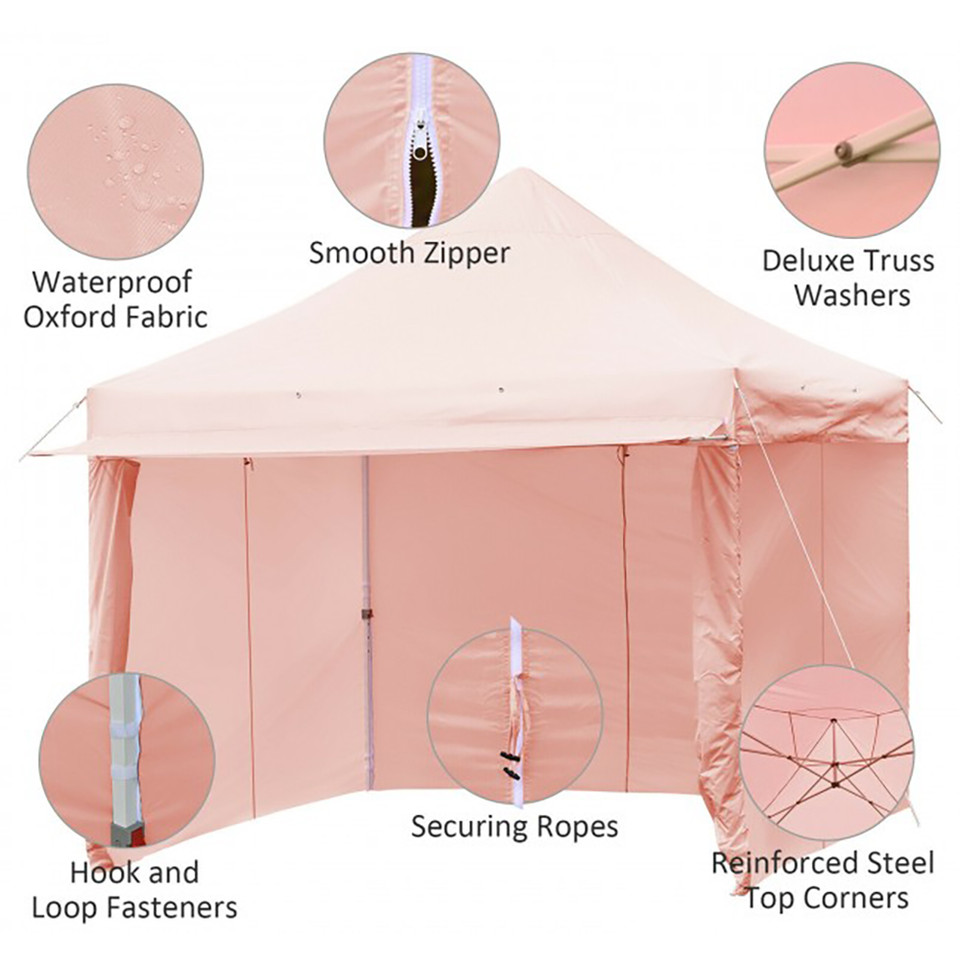 10' x 10' Height-Adjustable Folding Pop-up Canopy product image