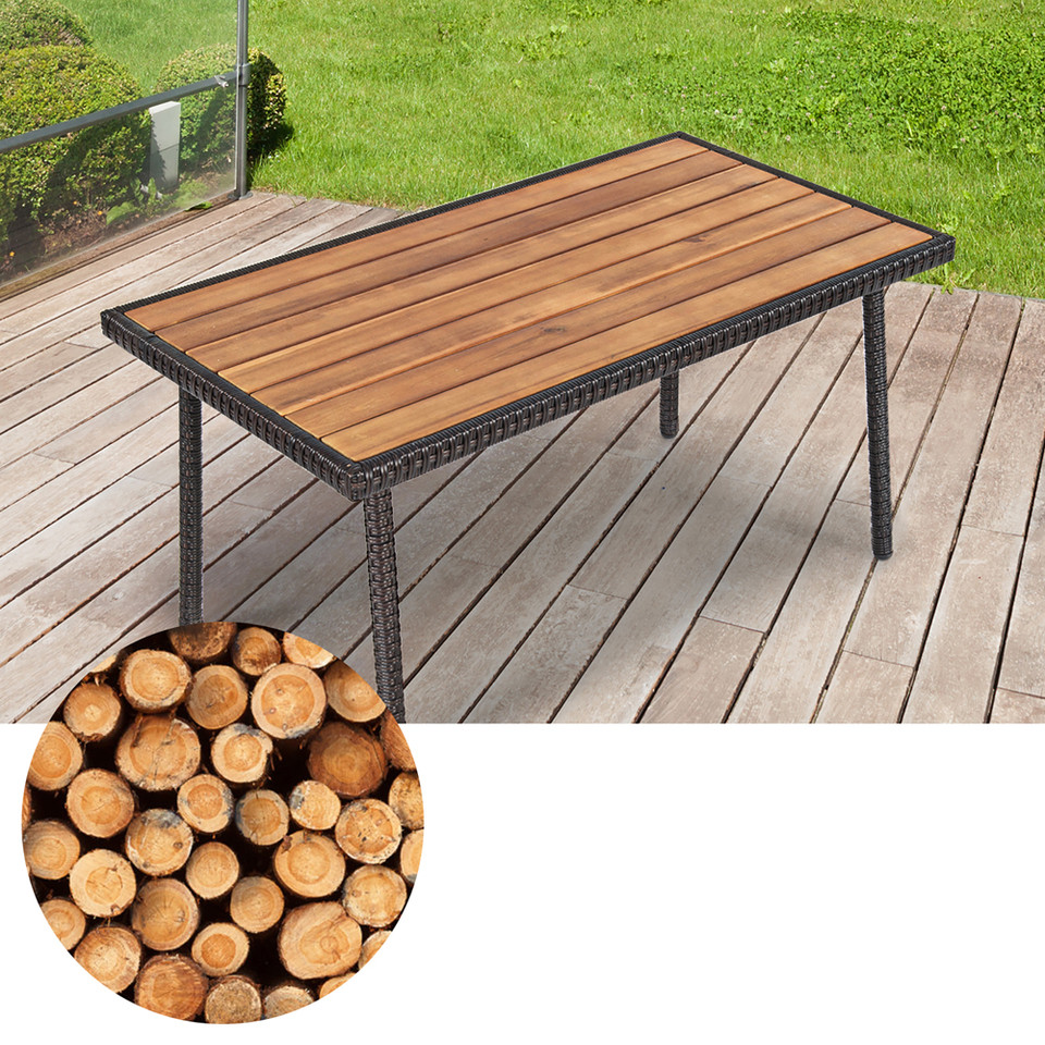4-Piece Beige Cushioned Rattan Patio Set product image