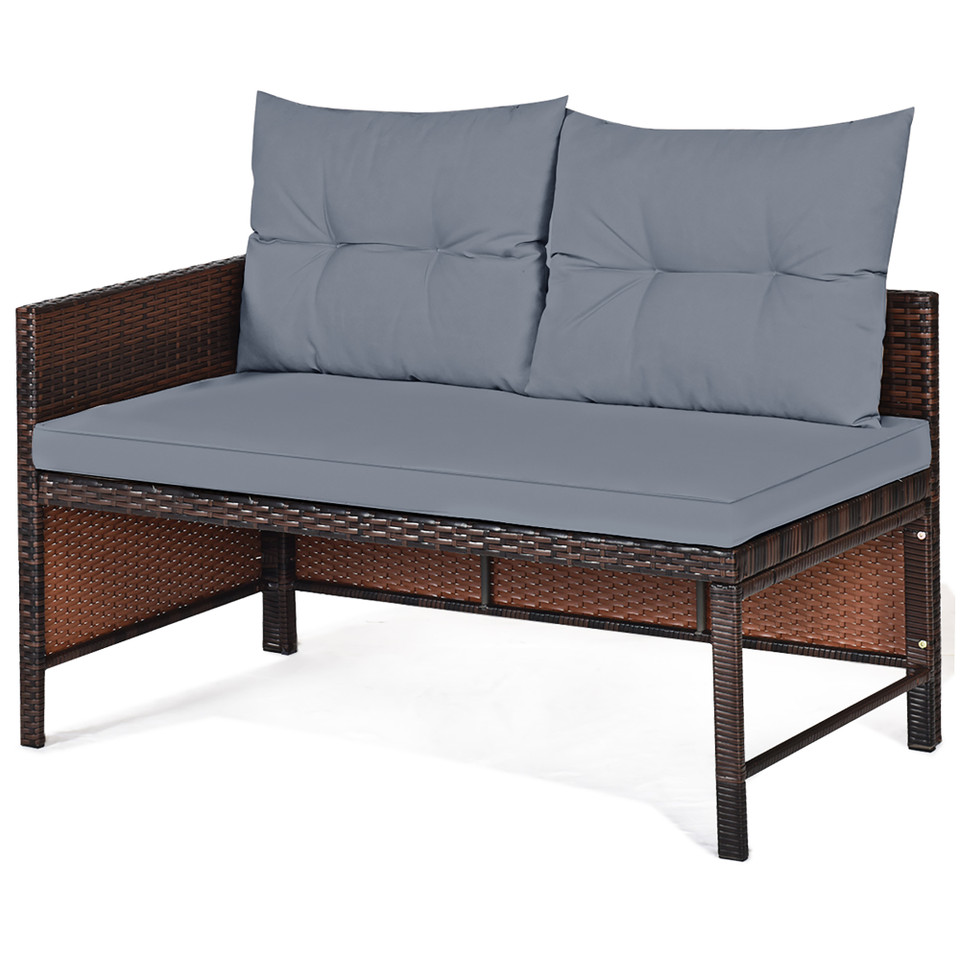Rattan Wicker Outdoor 3-Piece Patio Sectional product image