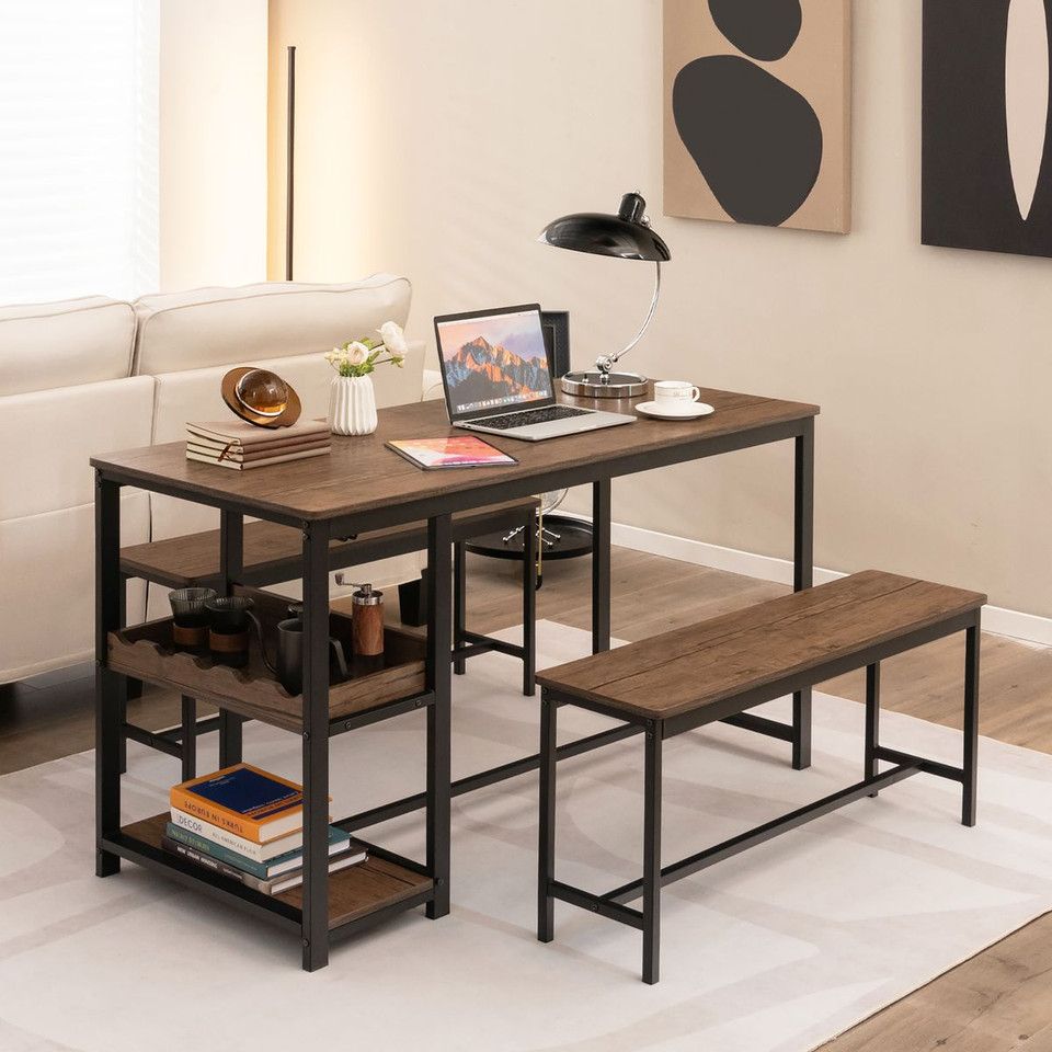 Dining Table Set with 2 Benches product image