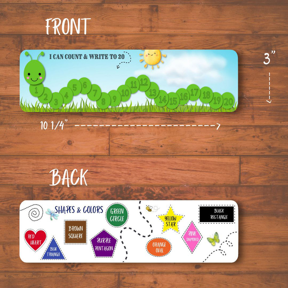 Personalized Kids' Preschool Educational Bundle with Reusable Learning Cards product image
