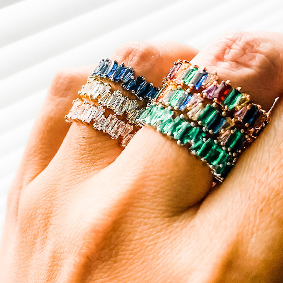 Baguette CZ Eternity Bands product image