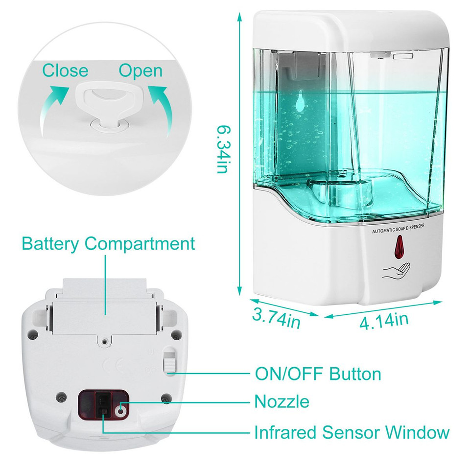 iMounTEK® 29 fl. oz. Wall-Mounted Automatic Soap Dispenser product image